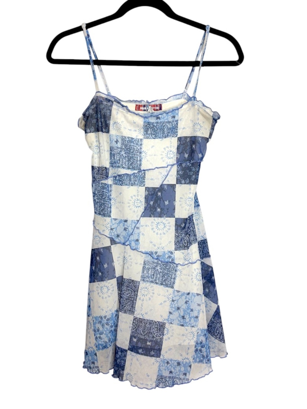 Blue Bandana Patchwork Urban Outfitters Mini Dress